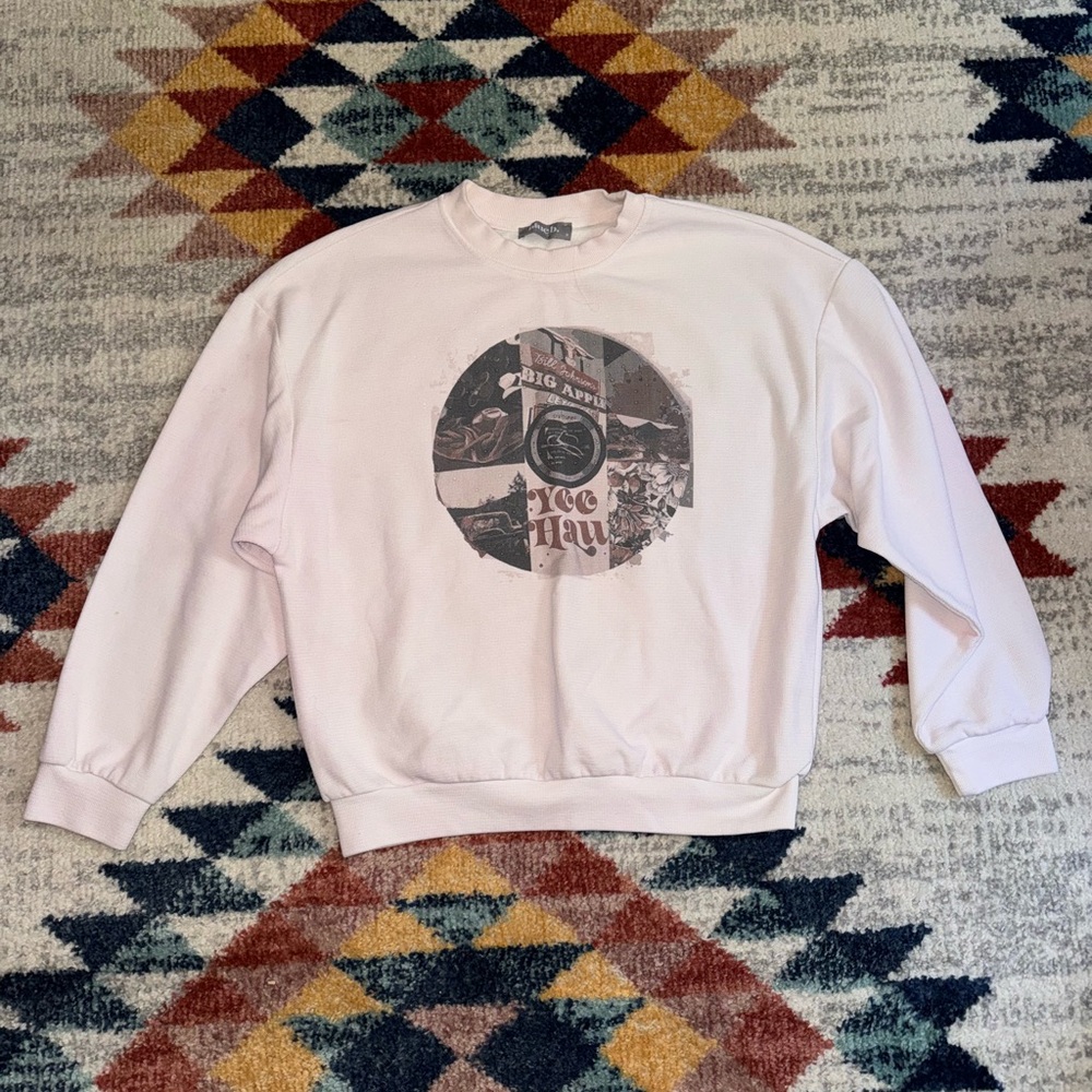Blue b crewneck